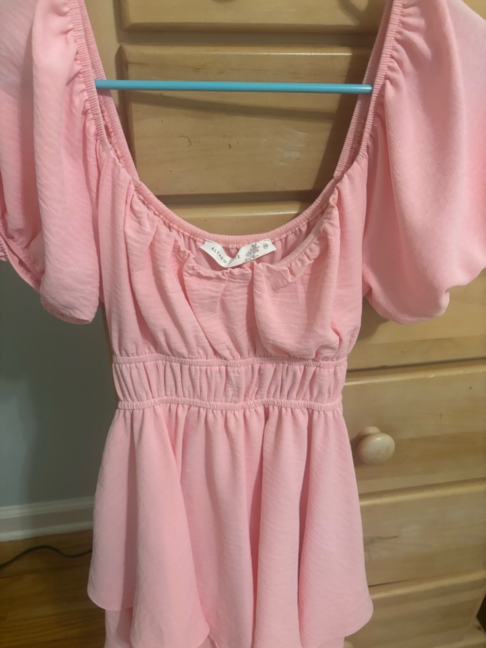 Altar'd State Light Pink Ruffled Top - Picture 2 of 3
